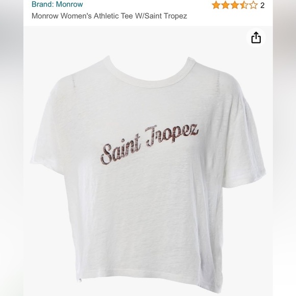 Monrow St. Tropez Oversized Boxy tee - Picture 1 of 5